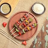 NadaKin 200 PCS Natural Bamboo Skewers 25 cm for BBQ Kabobs Appetizers view 2