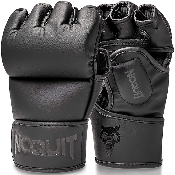 NOQUIT Premium MMA Handschuhe - Profi Kampfsport Boxhandschuhe für Herren - Box Handschuh für UFC, Kickboxen, Boxsack Trainin