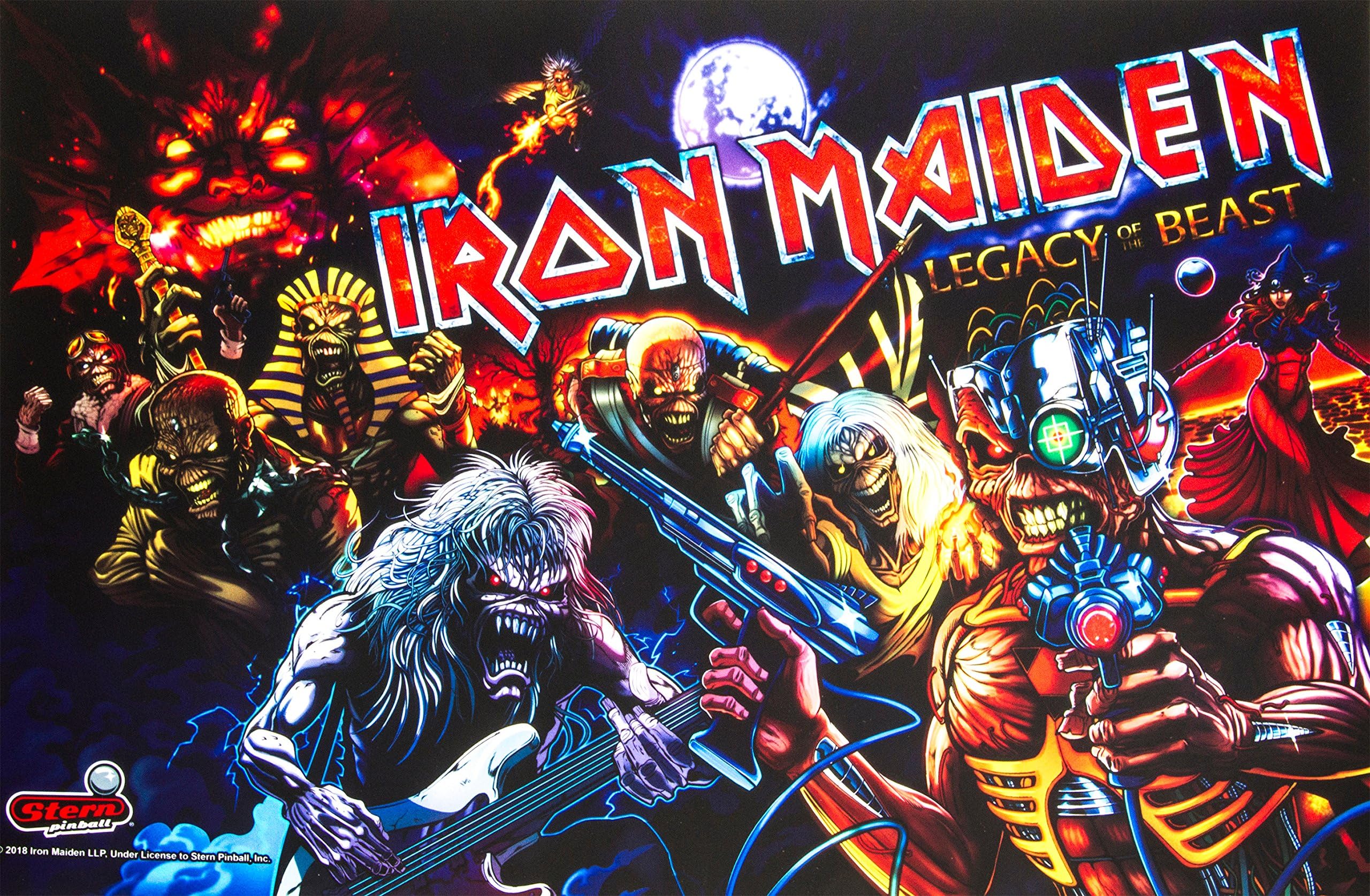 Star Pin Ball Iron Maiden Pro 'TIMESLITE # 830 8427 N5