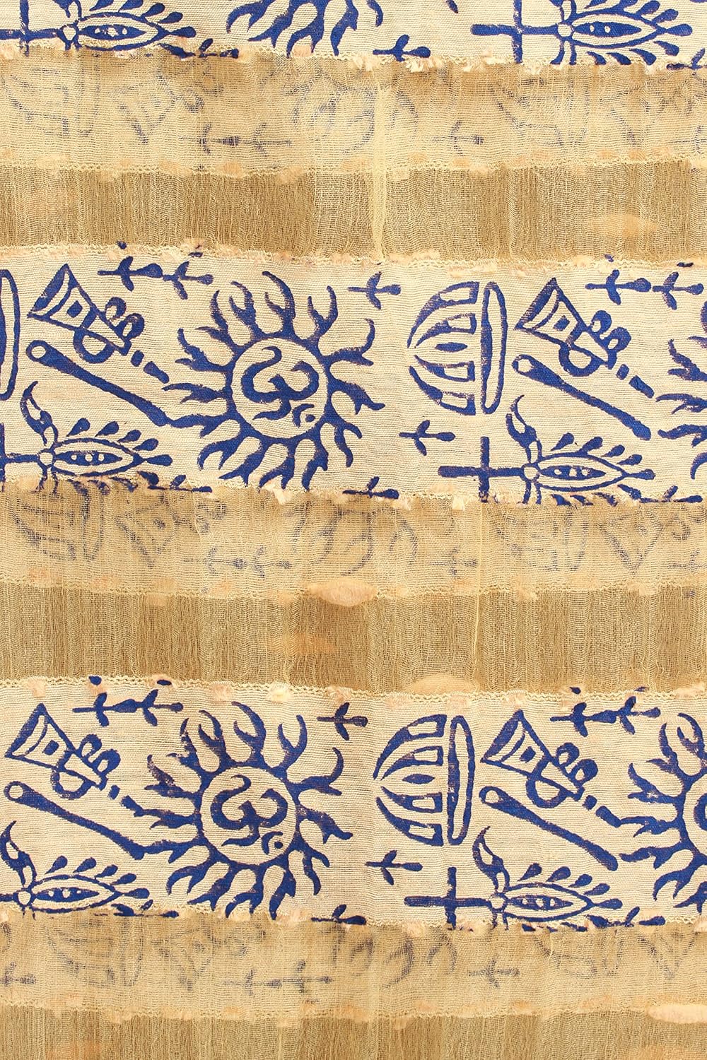 aksara gold organza striped printed dupatta