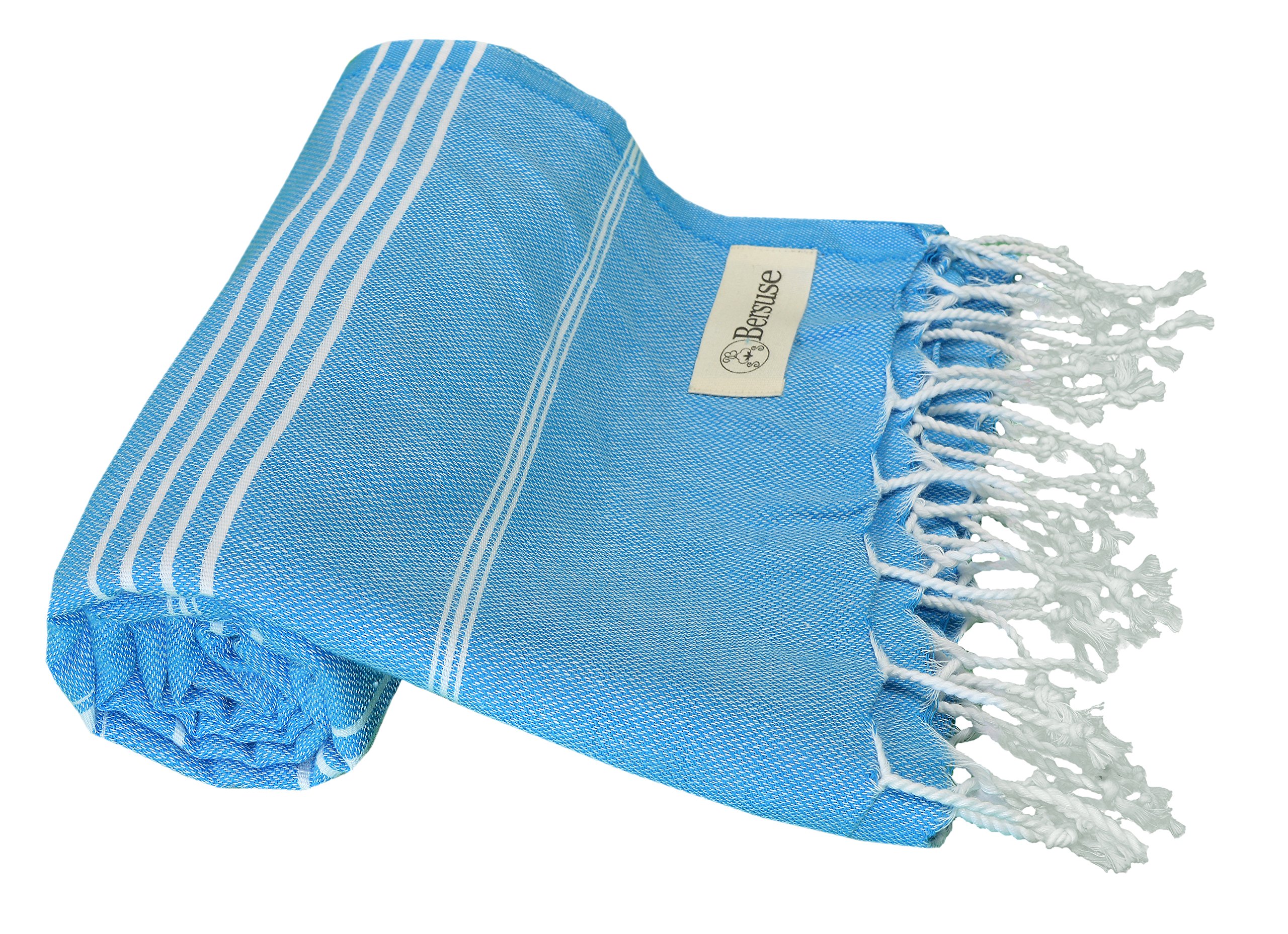 Bersuse 100% Cotton - Anatolia Turkish Towel - Ocean Blue
