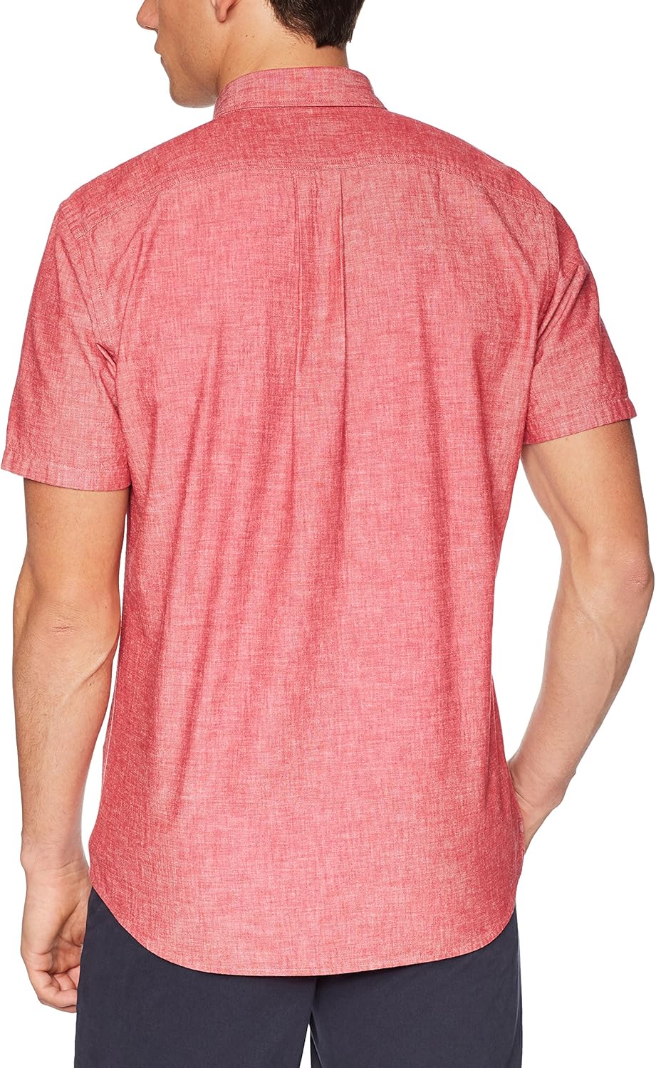  Brand - Goodthreads Men's Short-Sleeve Chambray Shirt: Clothing