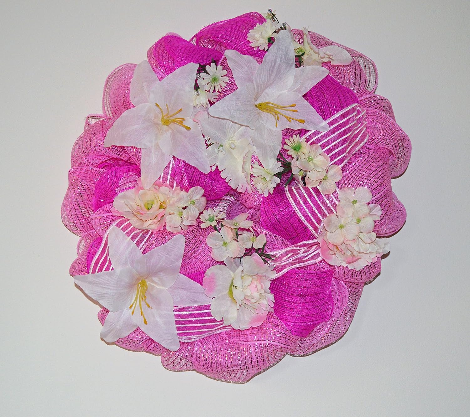 Amazon Com Spring Wreath Easter Wreath Deco Mesh Wreath Door