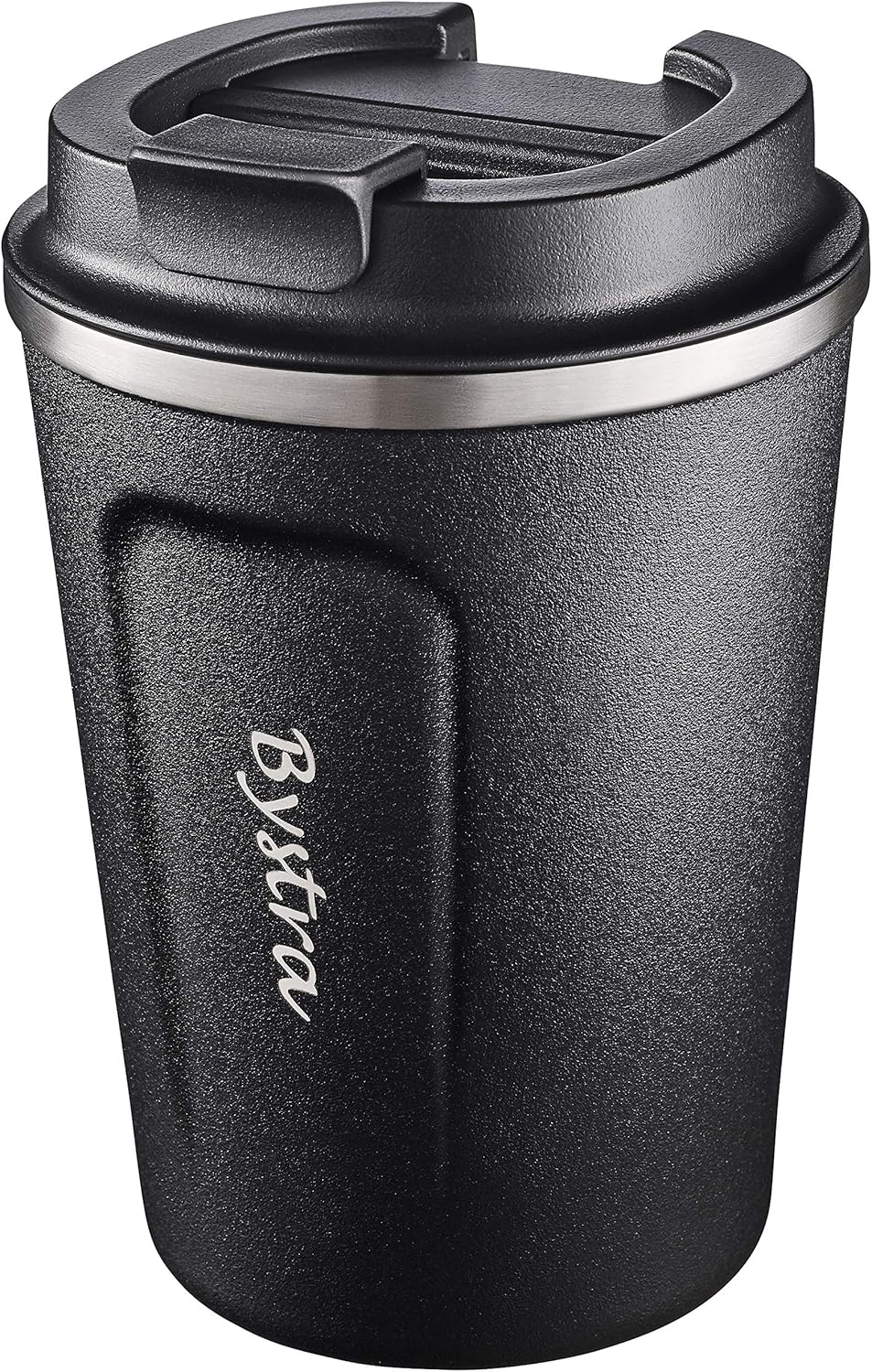 BYSTRA Thermobecher – Kaffeebecher to go 100% Auslaufsicher – Isolierbecher 350ml – Trinkbecher doppeltwand Isolierung – Travel Mug – Teebecher – Reisebecher BPA-Frei – schwarz: Amazon.de: Küche & Haushalt - Kaffeebecher to go