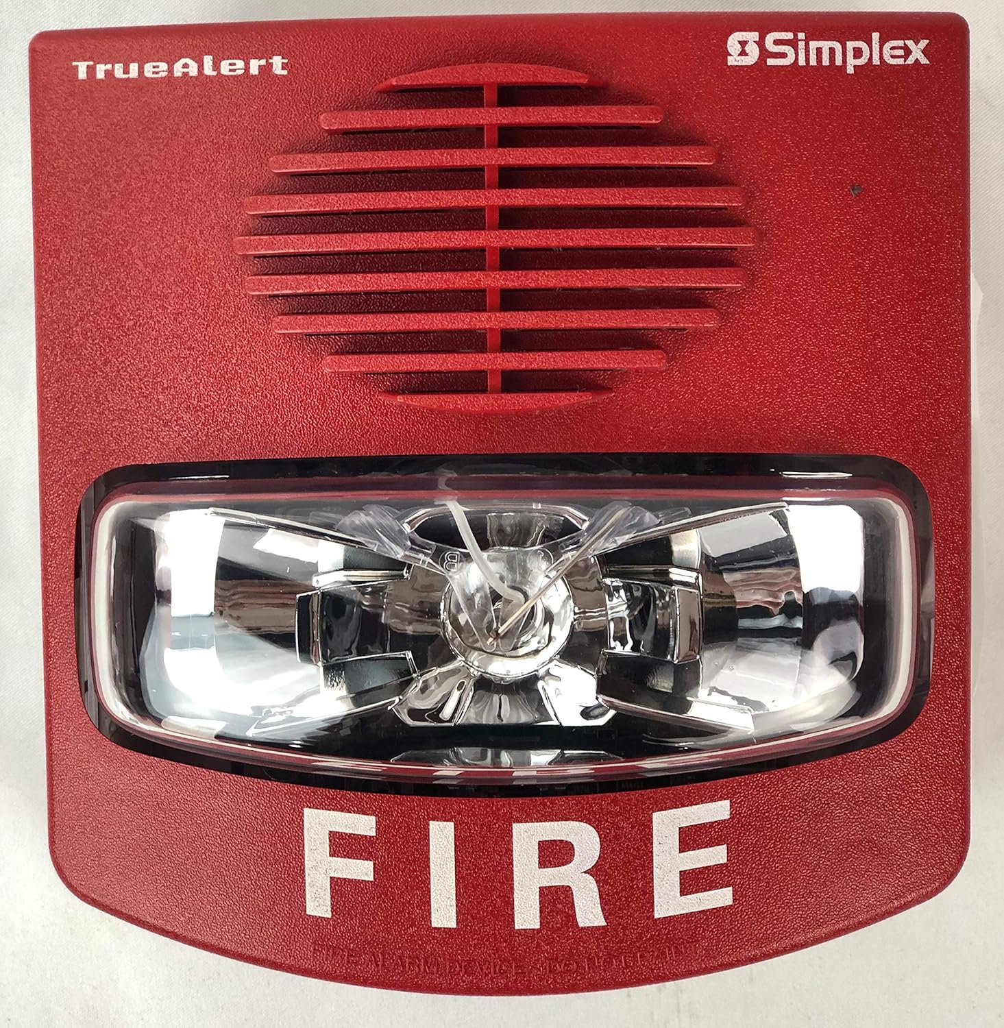 Simplex 49CMTVWRF MultiTone MultiCandela Horn Strobe, Red, Smoke