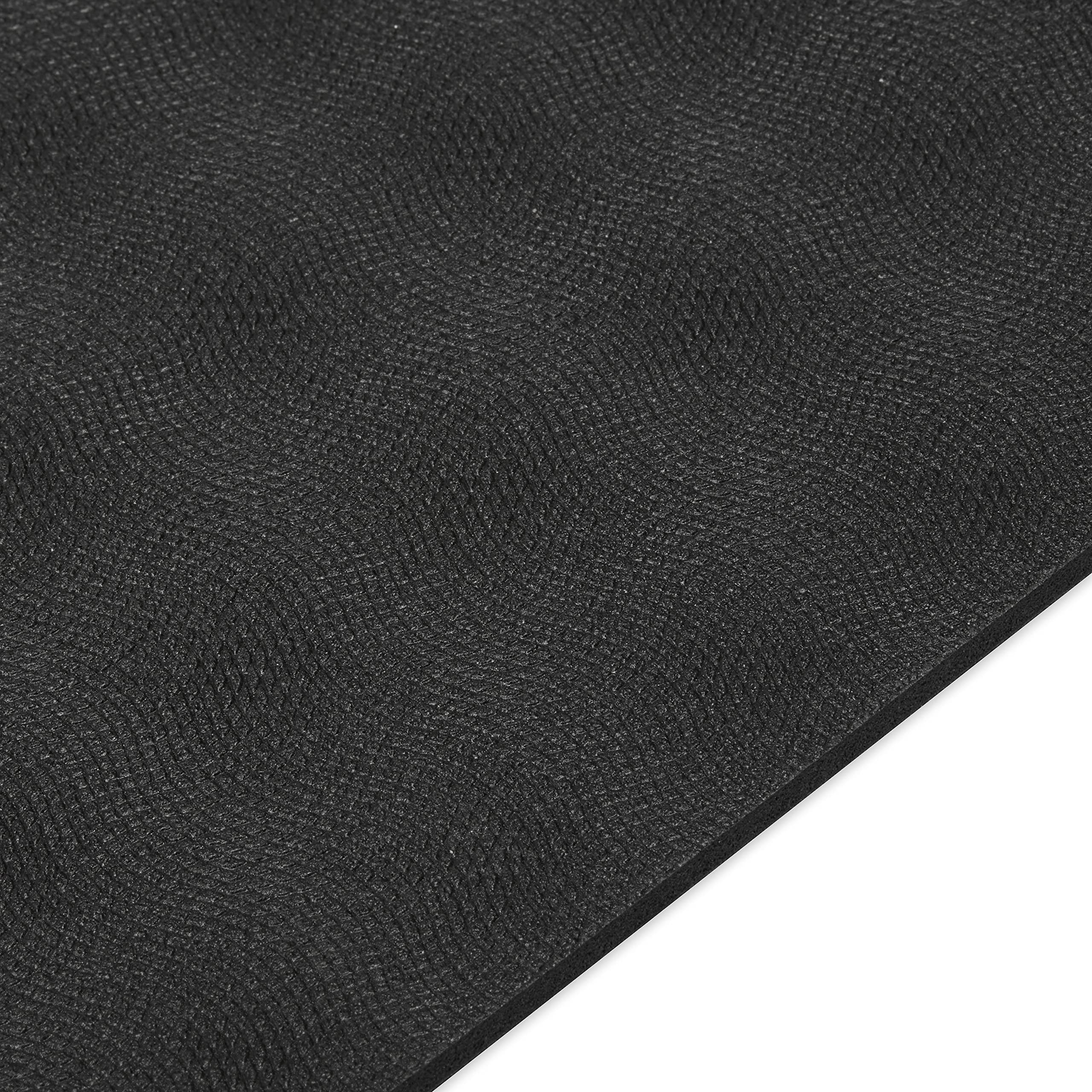 Gaiam Dry-Grip Yoga Mat - 5mm Thick Non-Slip Exercise & Fitness Mat for Standard or Hot Yoga, Pilates and Floor Workouts - Cushioned Support, Non-Slip Coat - 68 x 24 Inches