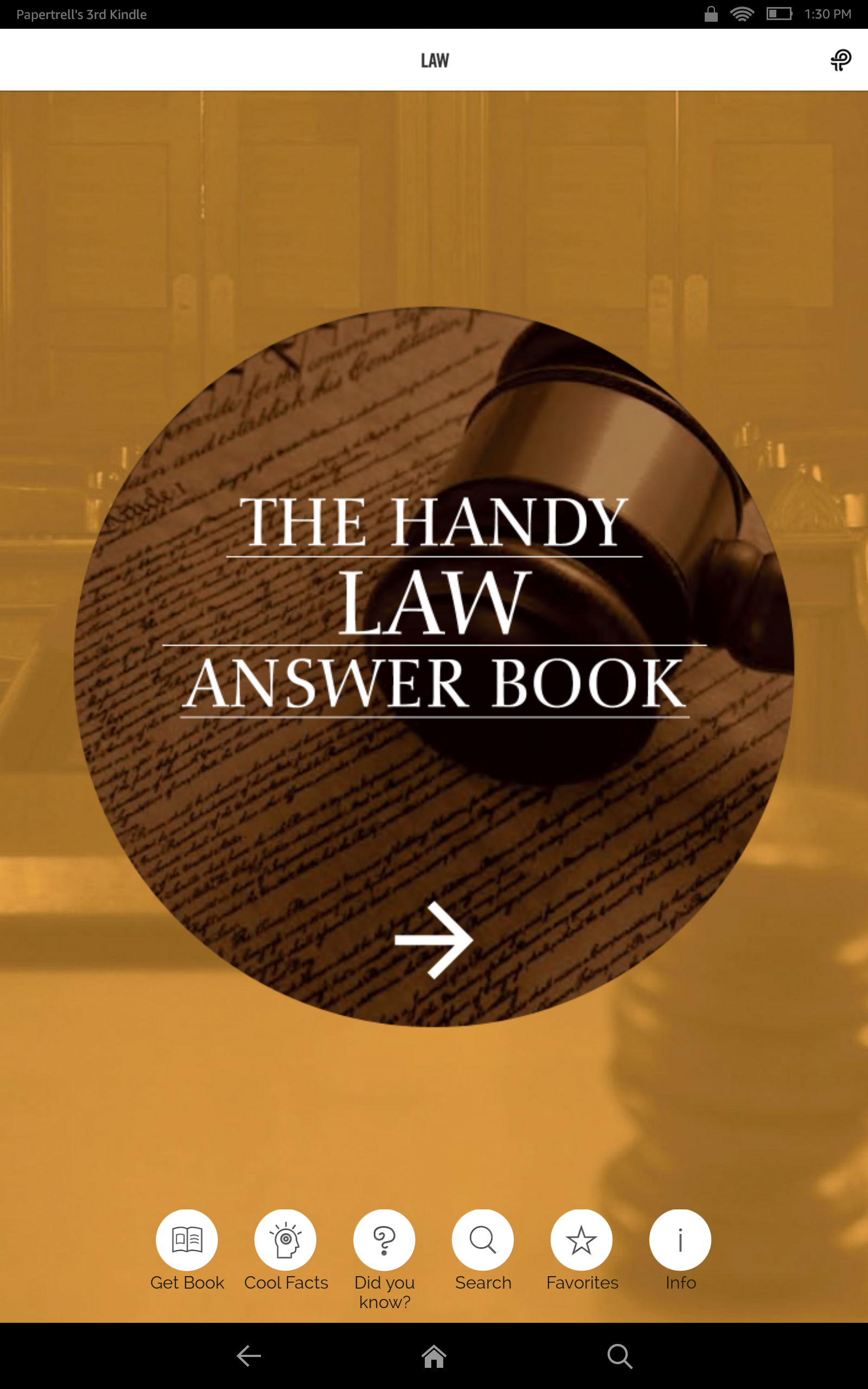 The Handy Law Answer Book