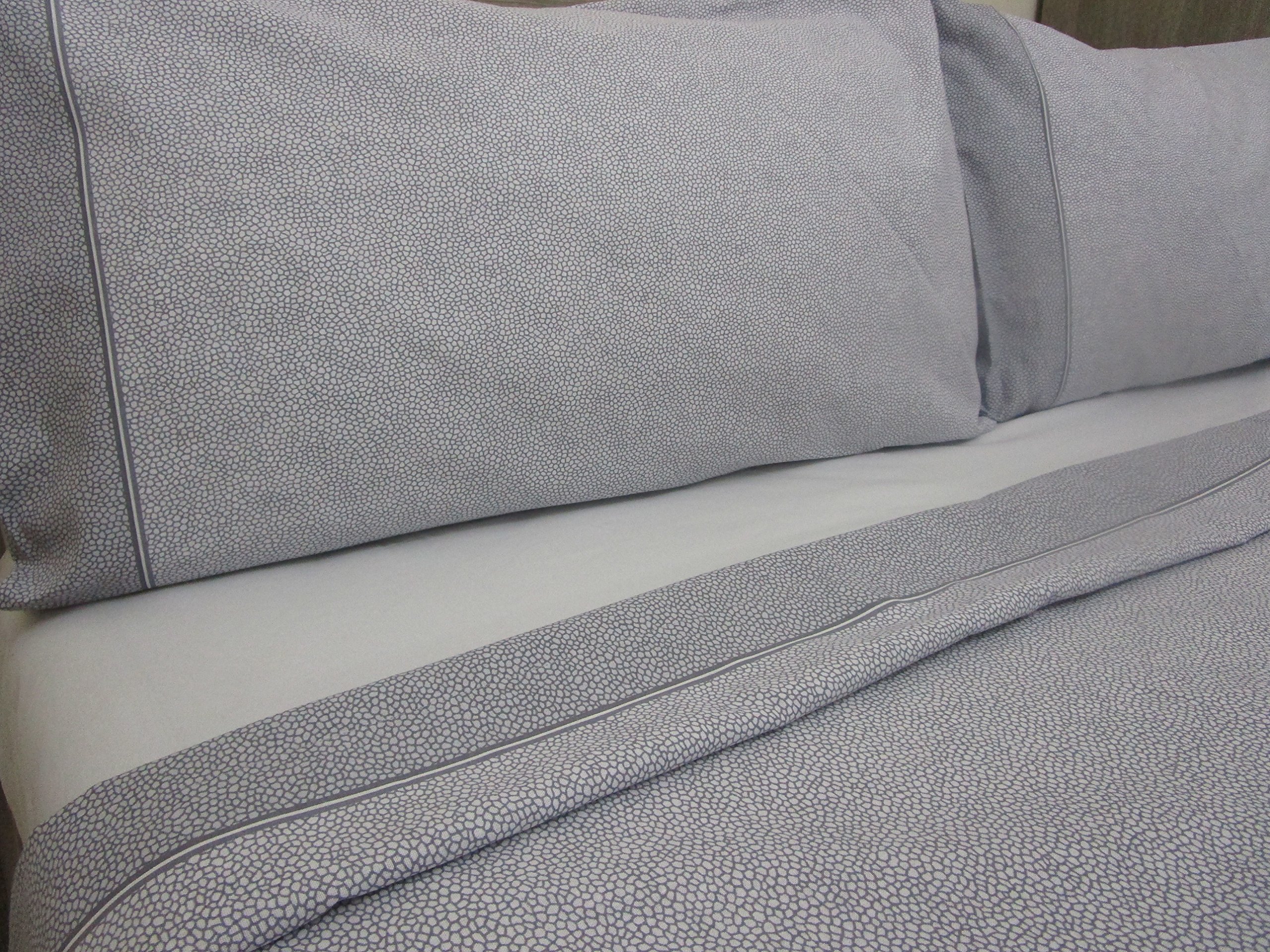 Pago Poco Complete Double Bed SPOTTED Design Gray Color 100% Cotton in Natural Fiber New 2021!!!!