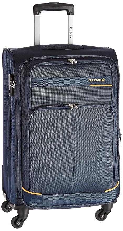 Safari Maasaimara Fabric 65 cms Navy Blue Softsided Carry-On (MAASAIMARA 4 WHEEL 65)