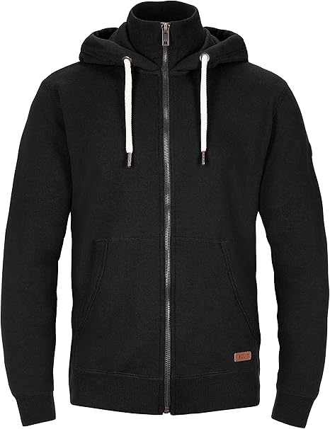 SOLID Herren Jacke TOTO Sweatjacke Sweater Kapuzenjacke Zip Hoodie Zipper Männer Kapuze Baumwolle Einfarbig Reißverschluss