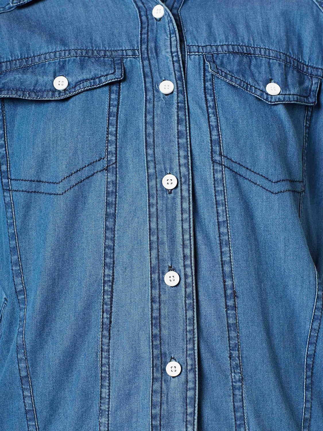 miss chase women's blue denim bomber jacket