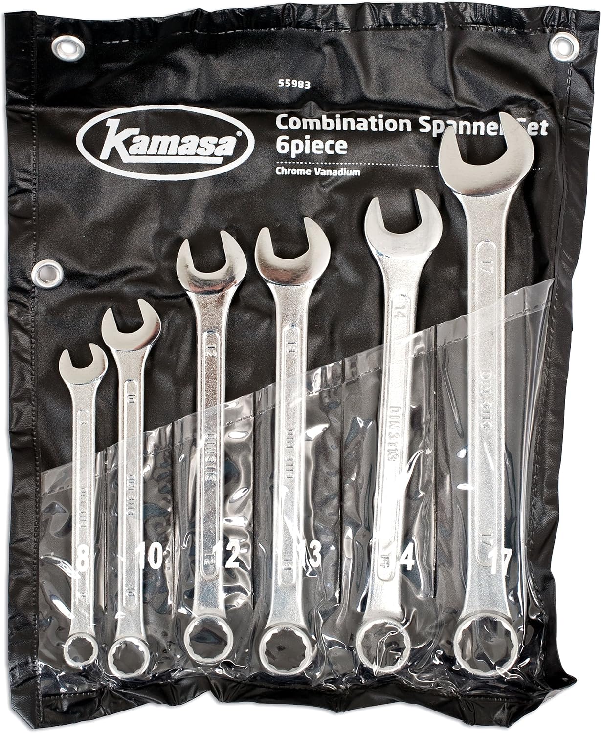Kamasa 55984 Combination Spanner Set, Chrome - Image 5