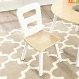 KidKraft Round Wooden Storage Table with 2 Chairs - Kids Furniture Set view 5