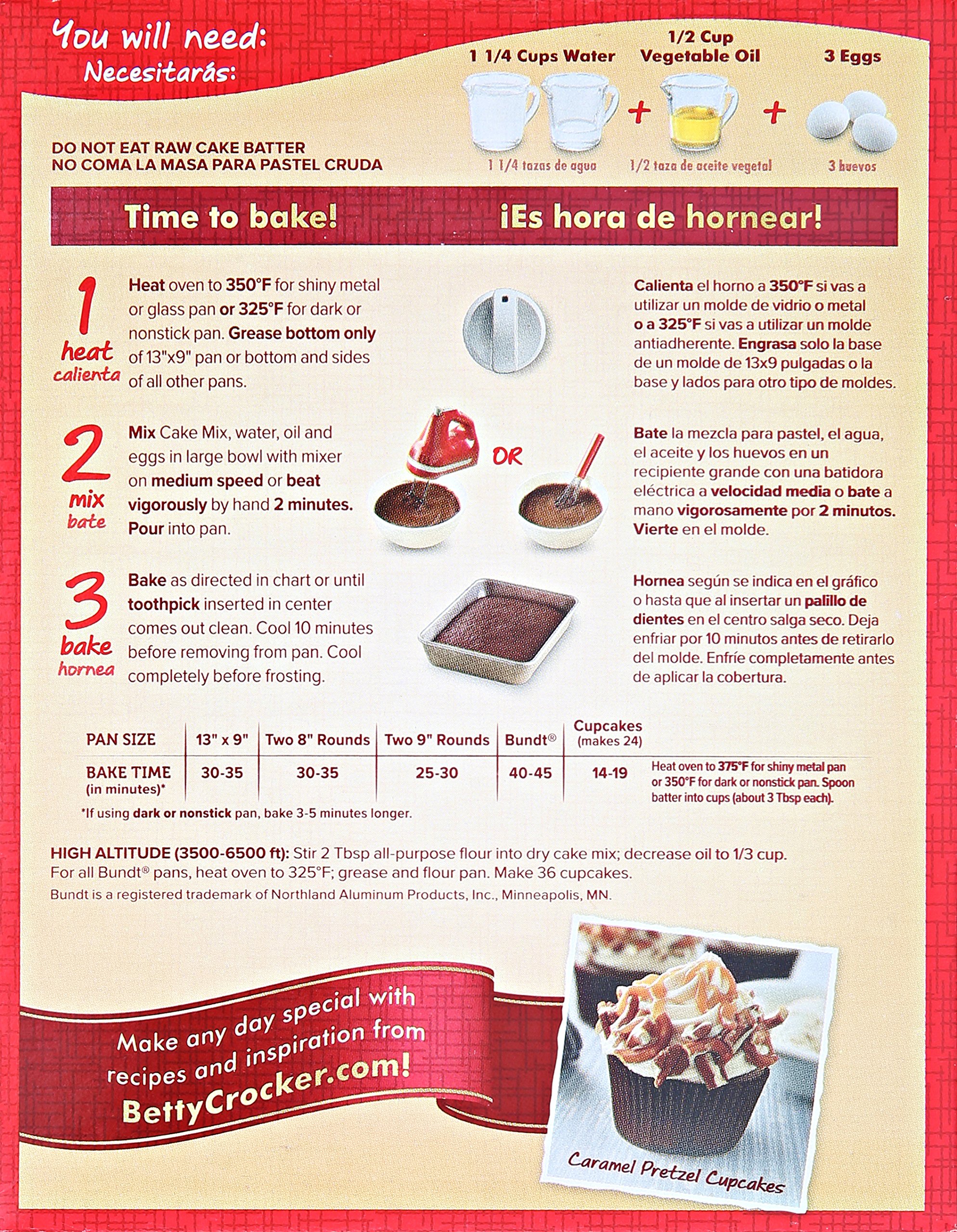 Betty Crocker Baking Mix, Super Moist Cake Mix, Triple Chocolate Fudge