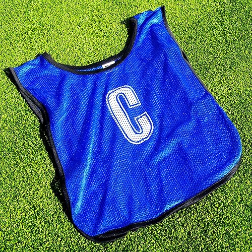 Kosma Pack of 7 Netball Bibs All Positions Mesh Bibs Sports Training