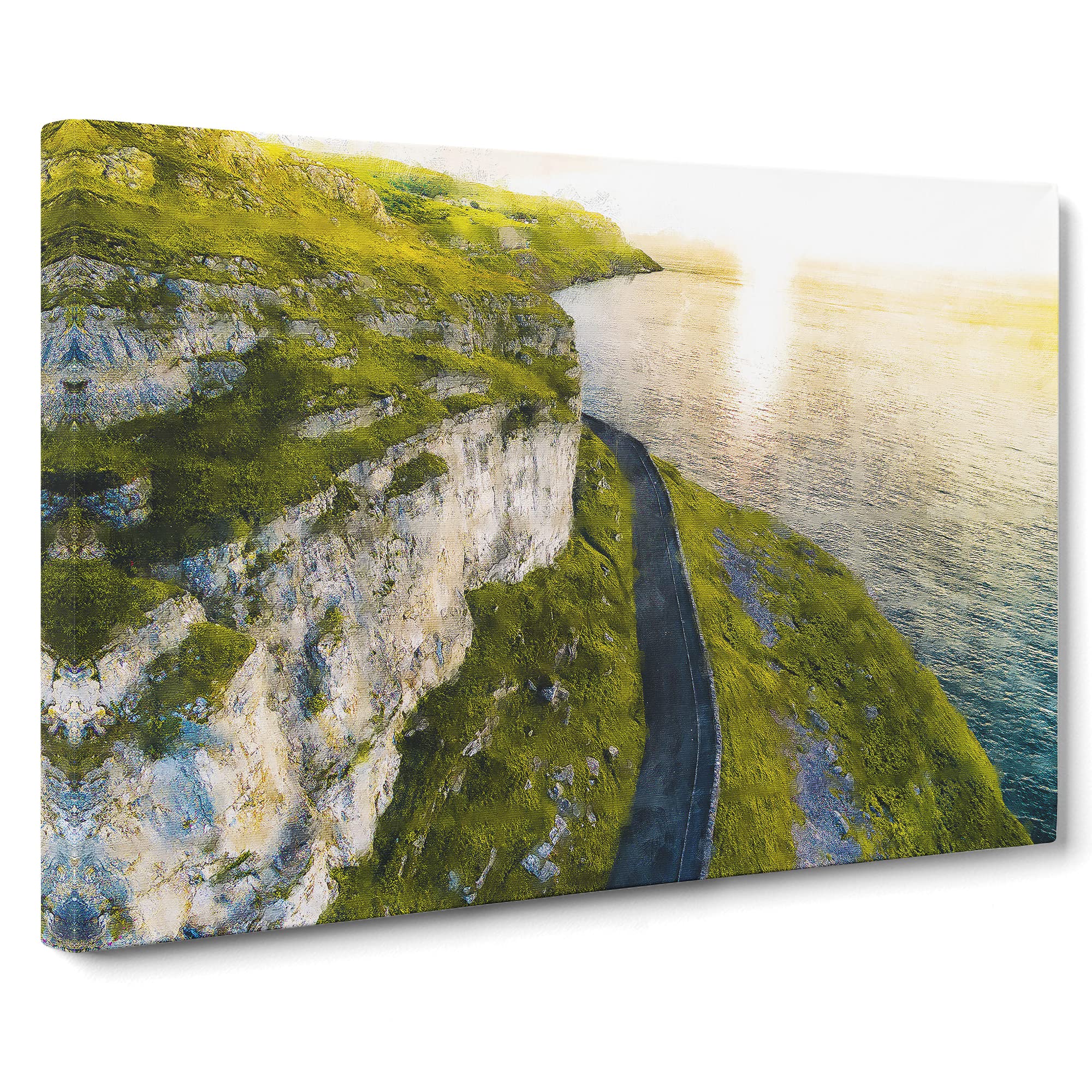Great Orme In Llandudno Wales Canvas Print | Gallery Wrapped 30mm Frame Wall Art | 20x14 inches | Ready to Hang | Modern Picture | Living Room Bedroom Lounge Office
