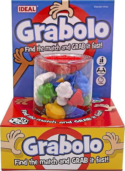 Ideal Grabolo Find the Match Reaction Game Multicolor 3-6 Players