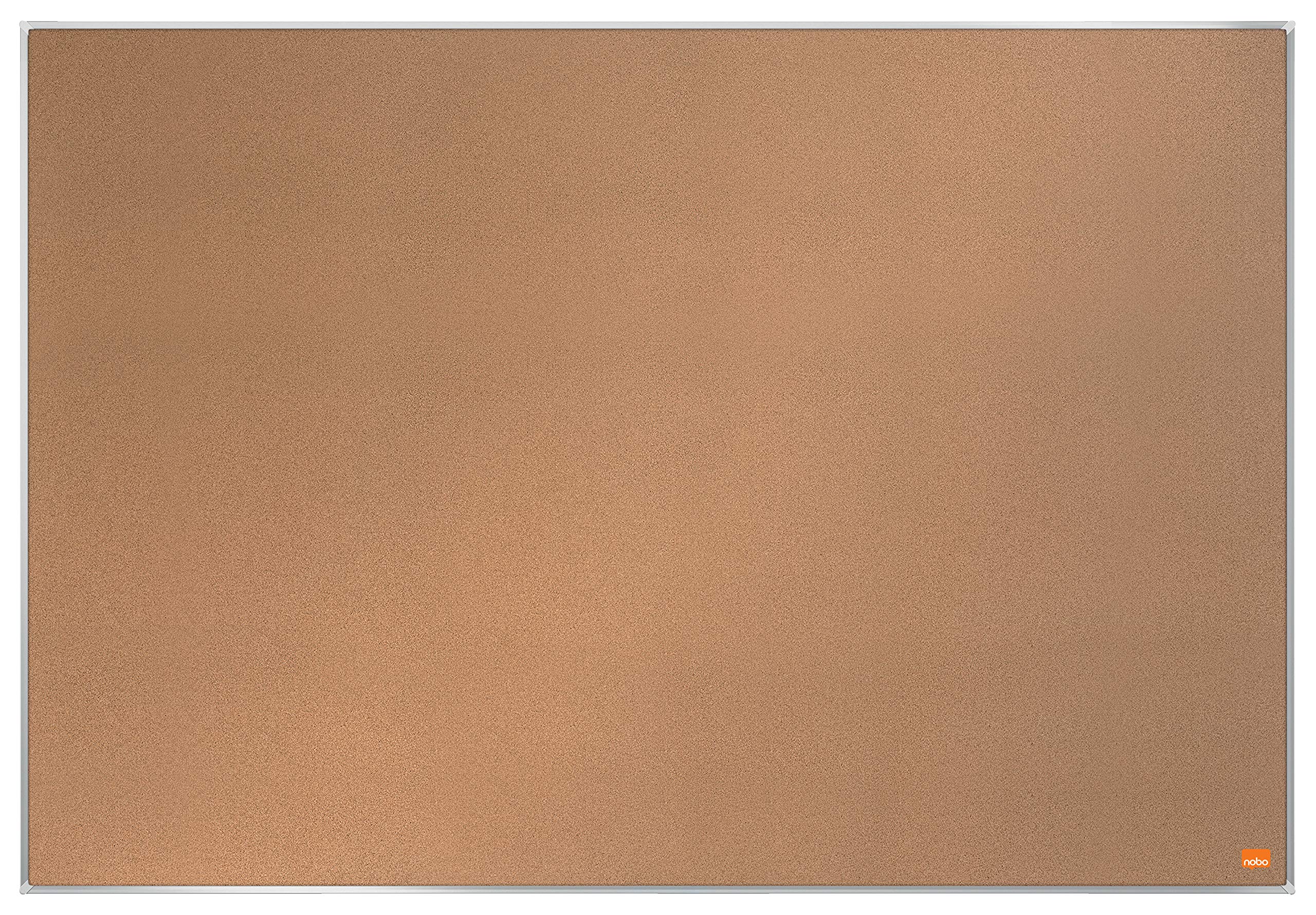 Nobo Cork Noticeboard, 900 x 600 mm, Slim Trim Frame, Self-Healing Cork Surface, InvisaMount Mounting System, Impression Pro, Light Brown, 1915230