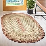 SAFAVIEH Braided Collection 3' x 5' Rust / Multi
