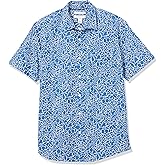 Amazon Essentials Men's Regular-Fit Short-Sleeve Poplin Shirt
