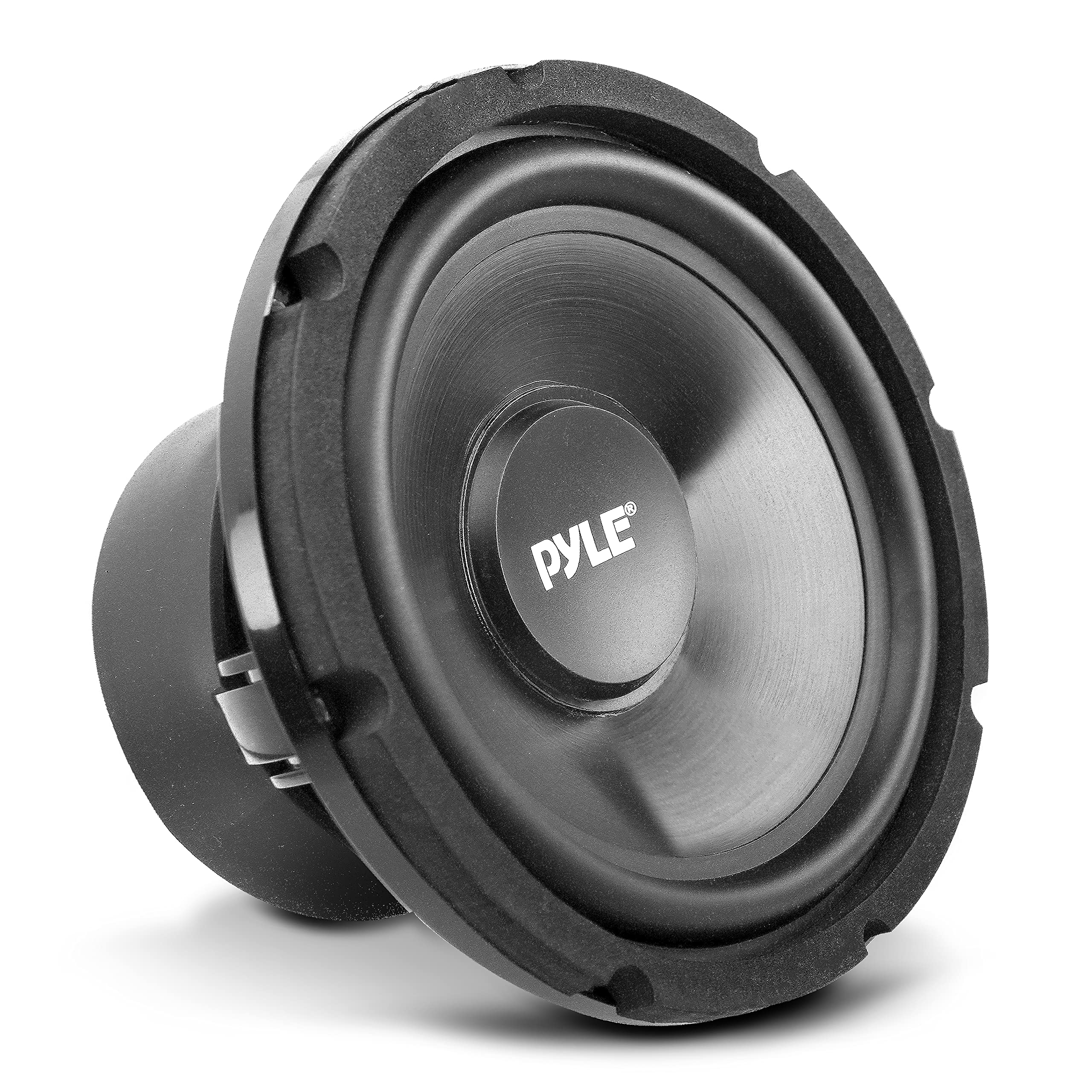 Pyle Single Voice Coil Subwoofer - 8 Inches, 200 Watts at 4-Ohm Audio Powered, Injection Cone With Rubber Edge, High-Powered - PLMW83