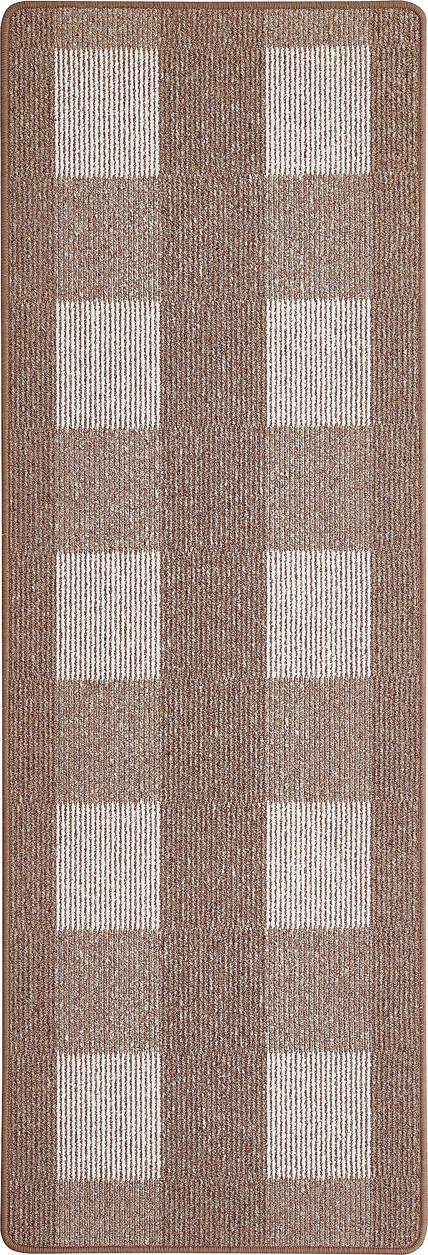 andiamo Dalia Rug, Heavy Duty Polypropylene, Easy to Clean and Stain Resistant, 67 x 200 cm, Light Beige