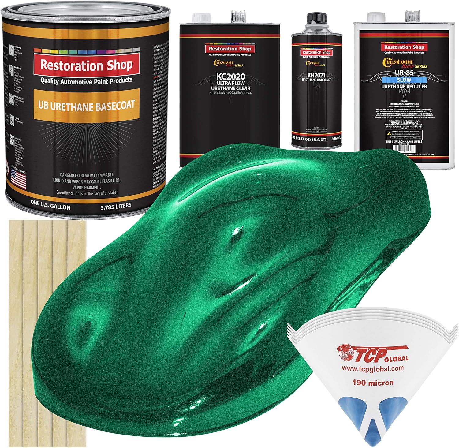 Amazon.com: Restoration Shop - Emerald Green Metallic Urethane Basecoat