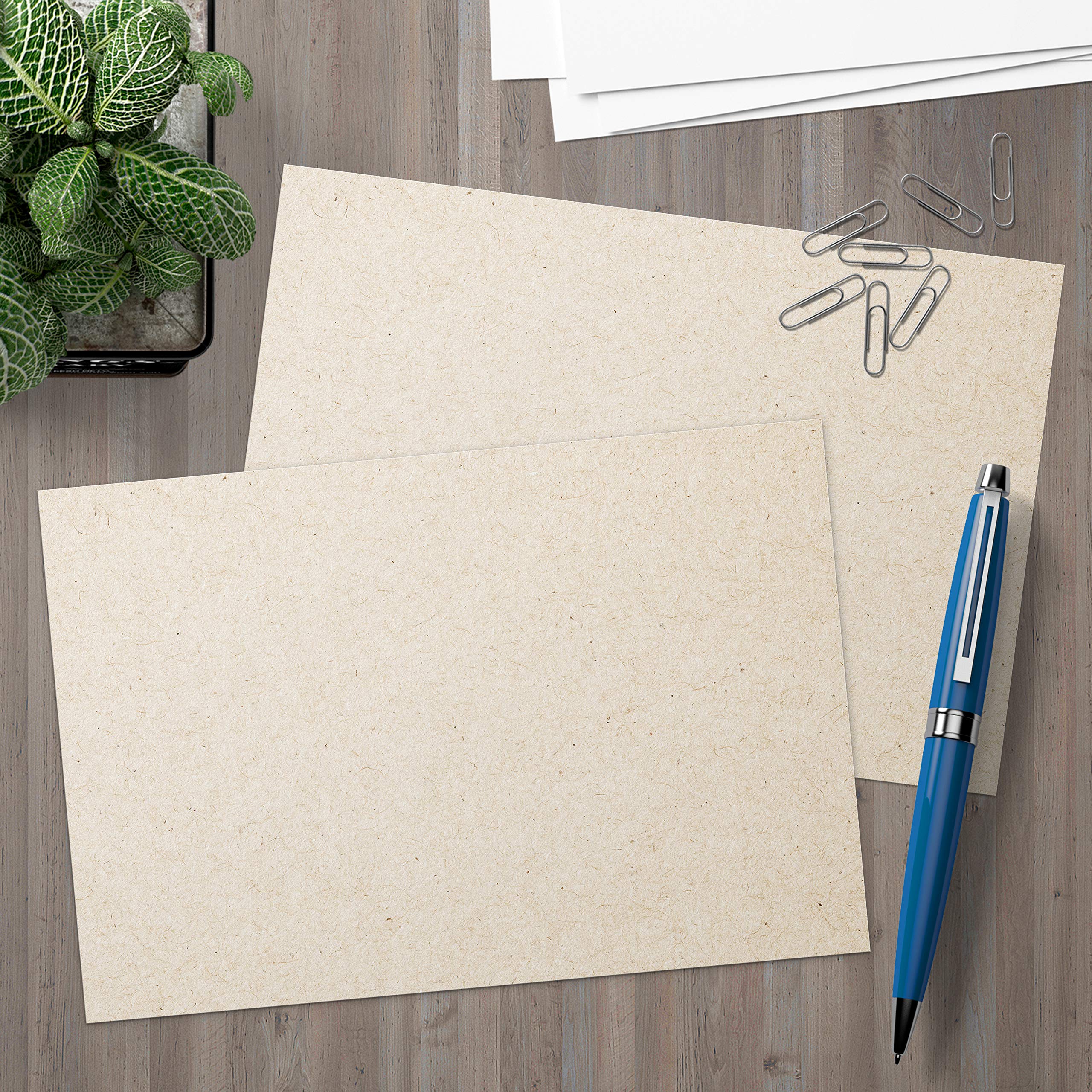 Mua Plain Blank Kraft Cards, Made in USA - 5x7 Thick, Heavyweight ...