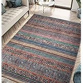 Keen Home Design 3x5 Rug - Machine Washable Entry Rug with Non-Slip Backing, Ideal for Enteryway, Kitchen, Bathroom, Laundry Room - Vintage, Easy Clean, Durable, Low Pile Rug - (3' x 5')