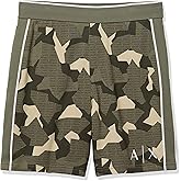 Armani Exchange Men's Logo Camo Drawstring Bermuda Short
