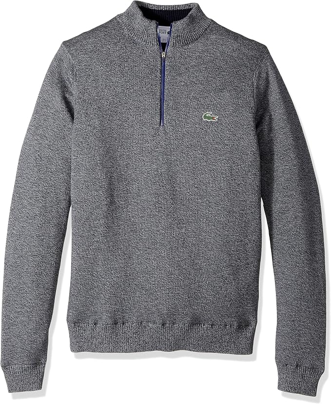 lacoste half zip navy