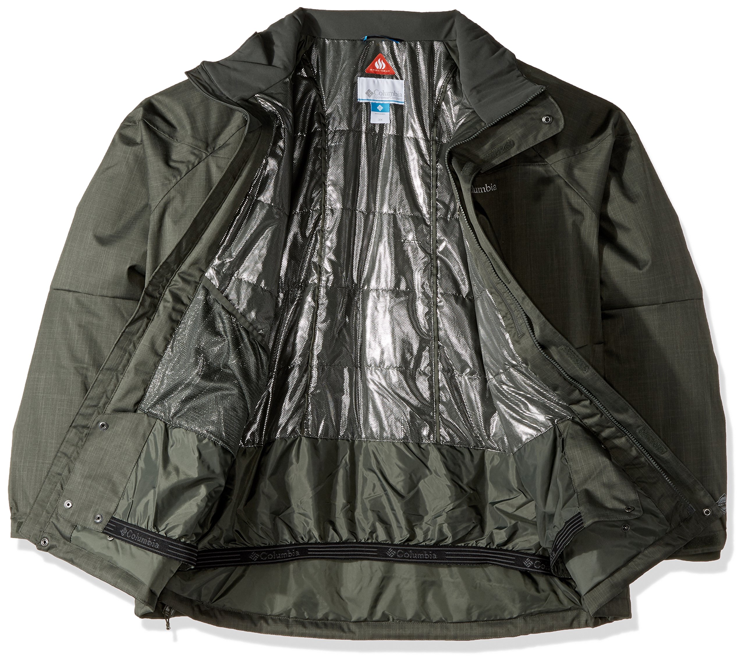 columbia men's frozen granular insulated omni heat waterproof ski jacket