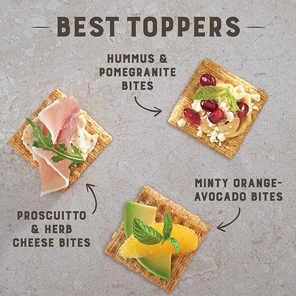 TRISCUIT ORGANIC ORIGINAL WHOLE GRAIN WHEAT CRACKERS, ORGANIC CRACKERS, VEGAN SNACKS, LUNCH SNACKS, 6.5 OZ