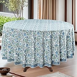 Ridhi Round Tablecloth - Hand Block Print
