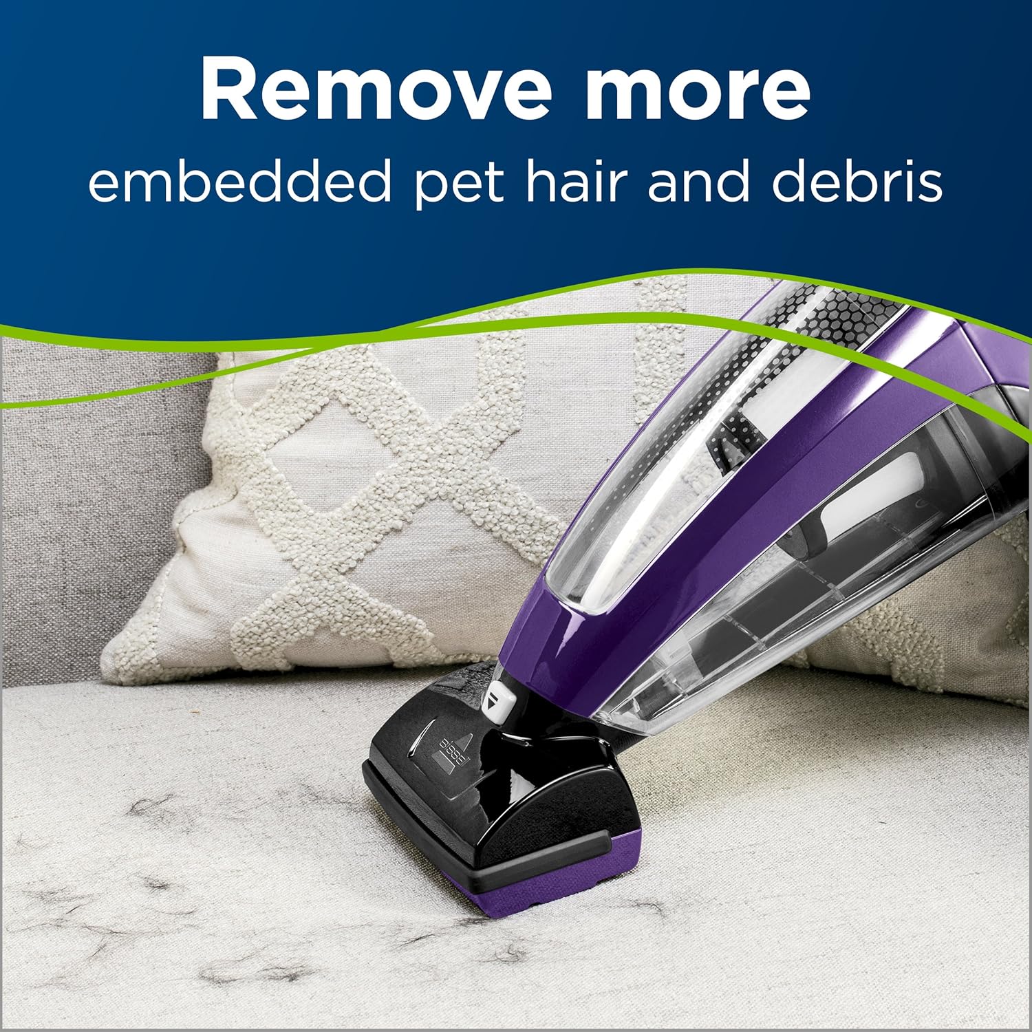 BISSELL Pet Hair Eraser Lithium Ion Cordless Hand Vacuum, Purple -