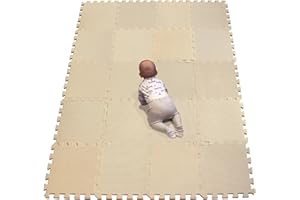 YIMINYUER Baby Playmat, 20 Pcs Soft EVA Foam Jigsaw Puzzle Exercise Yoga Mat, Non-Toxic Portable Playroom Flooring for Crawling, Floor Protection, Unisex, R10-G301020
