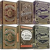 Ultimate Theory11 Playing Card Bundle | 6 Deck Collector's Assortment. High Victorian Red | High Victorian Green | Monarchs P