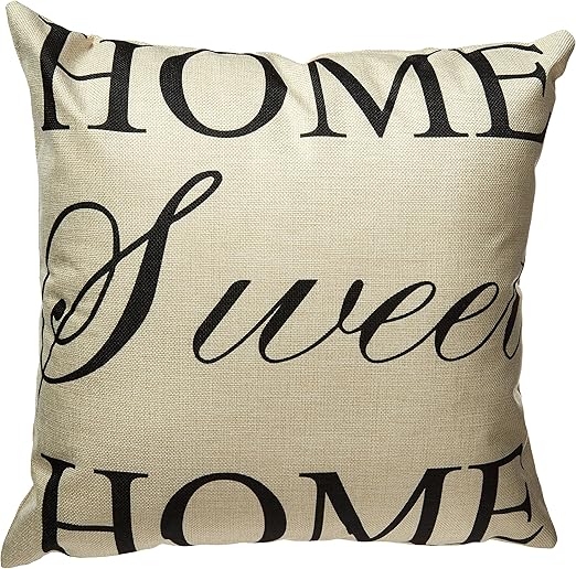 Amazon Com Decorbox Home Sweet Home Simple Words Big Love Burlap