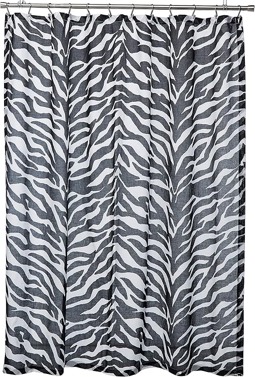 Amazon Com Kimlor Mills Karin Maki Zebra Shower Curtain Black