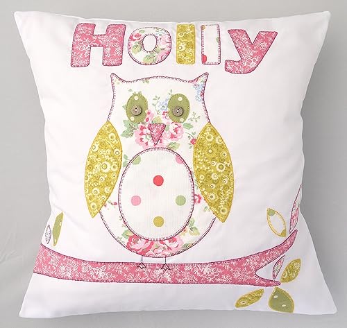 Amazon Com Personalized Baby Gift Pillow Embroidered Owl Nursery