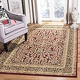 SAFAVIEH Lyndhurst Collection Area Rug - 6' x 9', Red & Black, Traditional Oriental Design, Non-Shedding & Easy Care, Ideal f