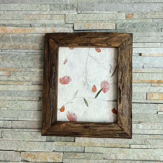 Teak Wood Picture Frame 13.5" X 11.5" Amazon.co.uk Kitchen & Home