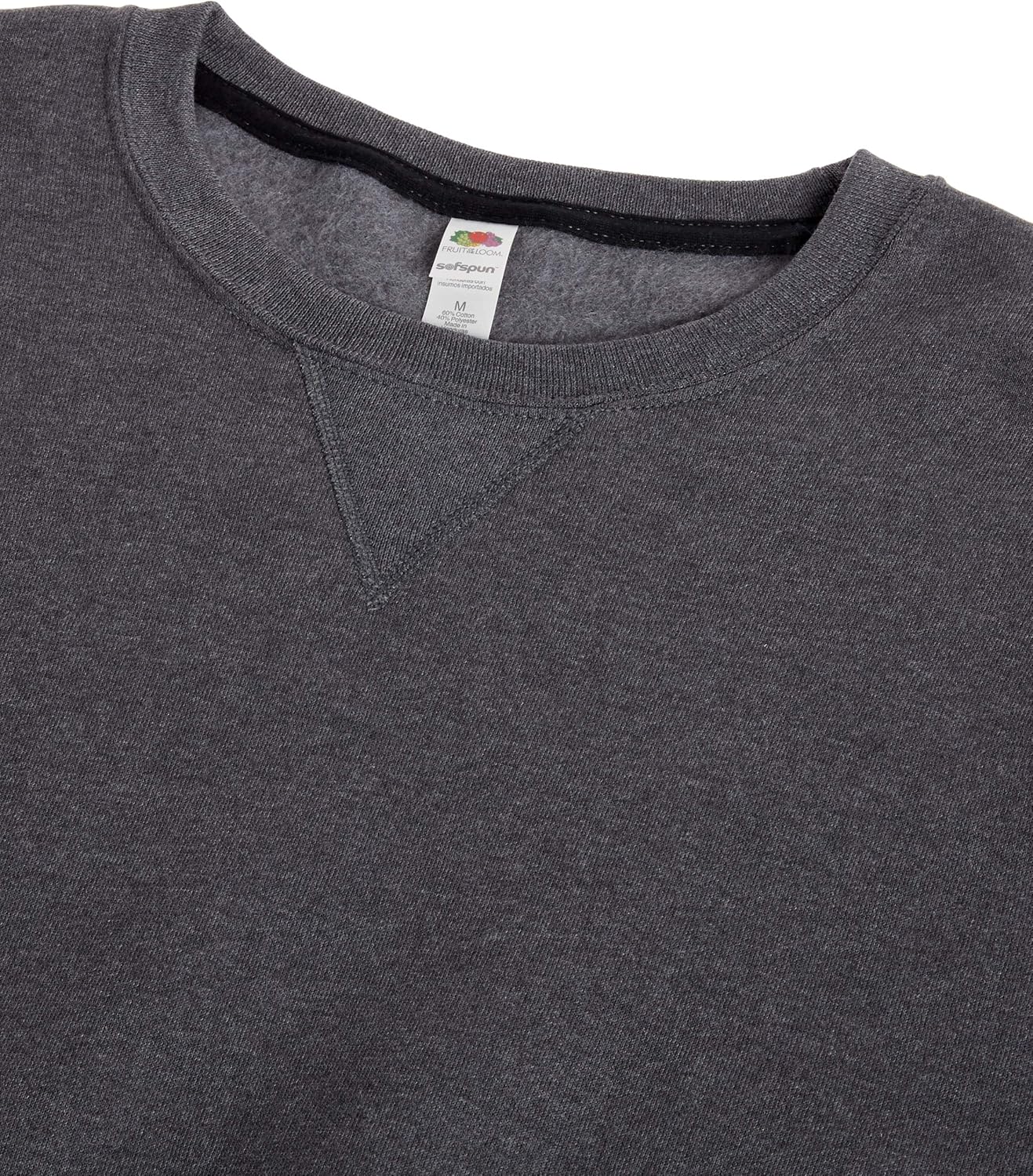 Fruit of the Loom Men's Fleece Crew Sweatshirt at  Men’s Clothing store