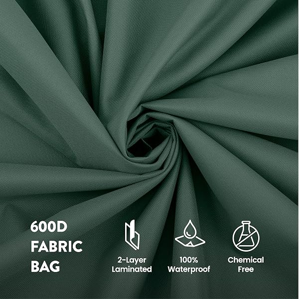 ZOBER WIDE CHRISTMAS TREE STORAGE BAG – MAXIMUM ACCESSIBILITY – FITS 9 FT TREES – 600D OXFORD FABRIC CHRISTMAS TREE BAG FOR STORAGE BOX FOR XMAS – STRONG, DURABLE STRAPS & HANDLES – CARD SLOT – GREEN