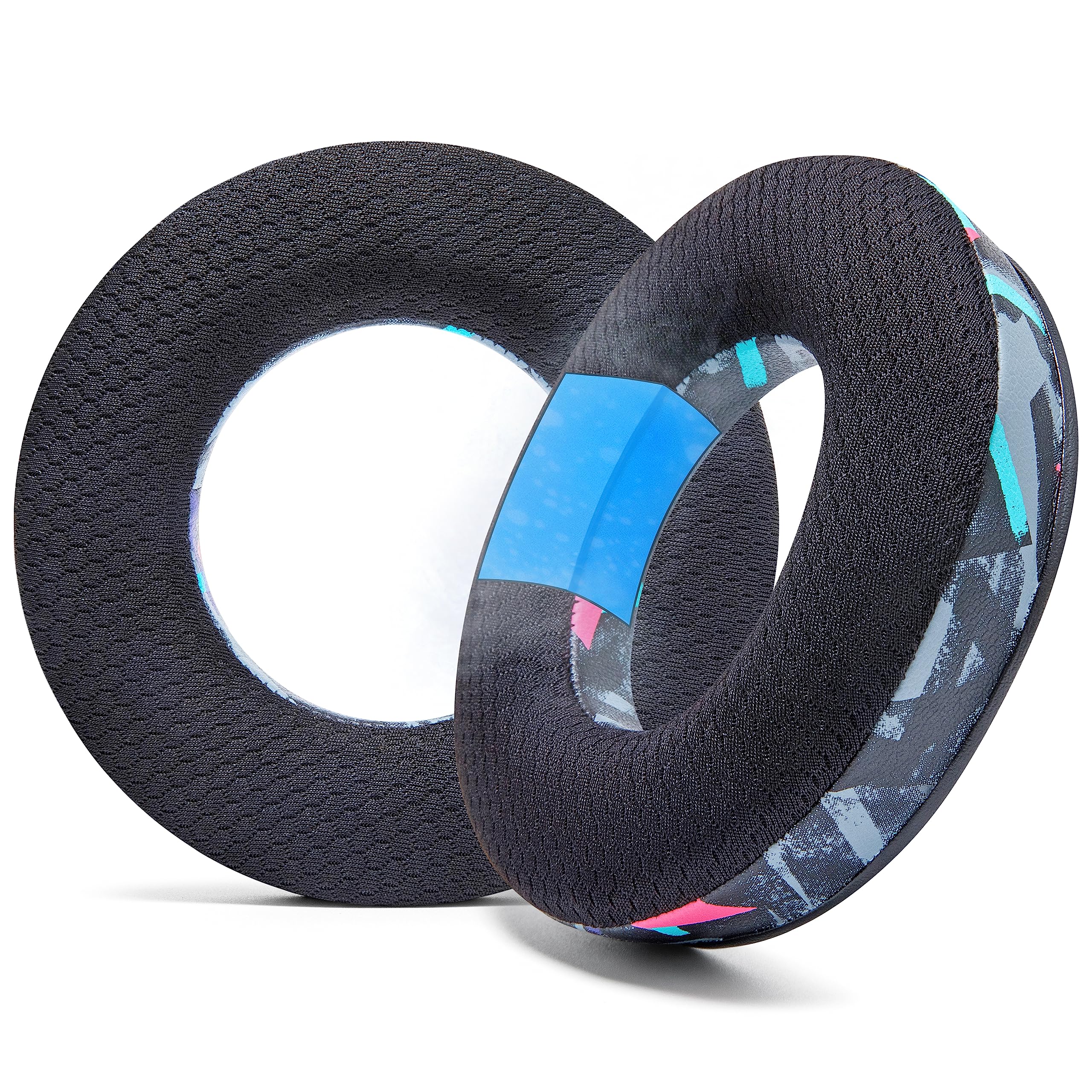 WC FreeZe DT770 - Cooling Gel Ear Pads for Beyerdynamic DT770, DT990, DT880, MMX300, DT1770, DT1990 Headphones | Sport Fabric Exterior, Noise Isolation, Enhanced Foam, Cooler for Longer | 90's Black