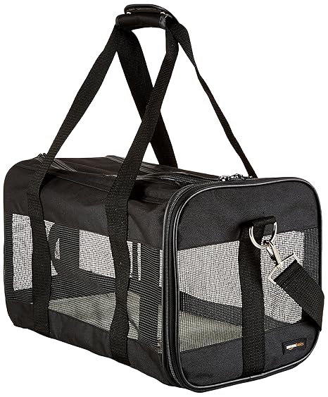 AmazonBasics Transporttasche für Haustiere, weiche Seitenteile