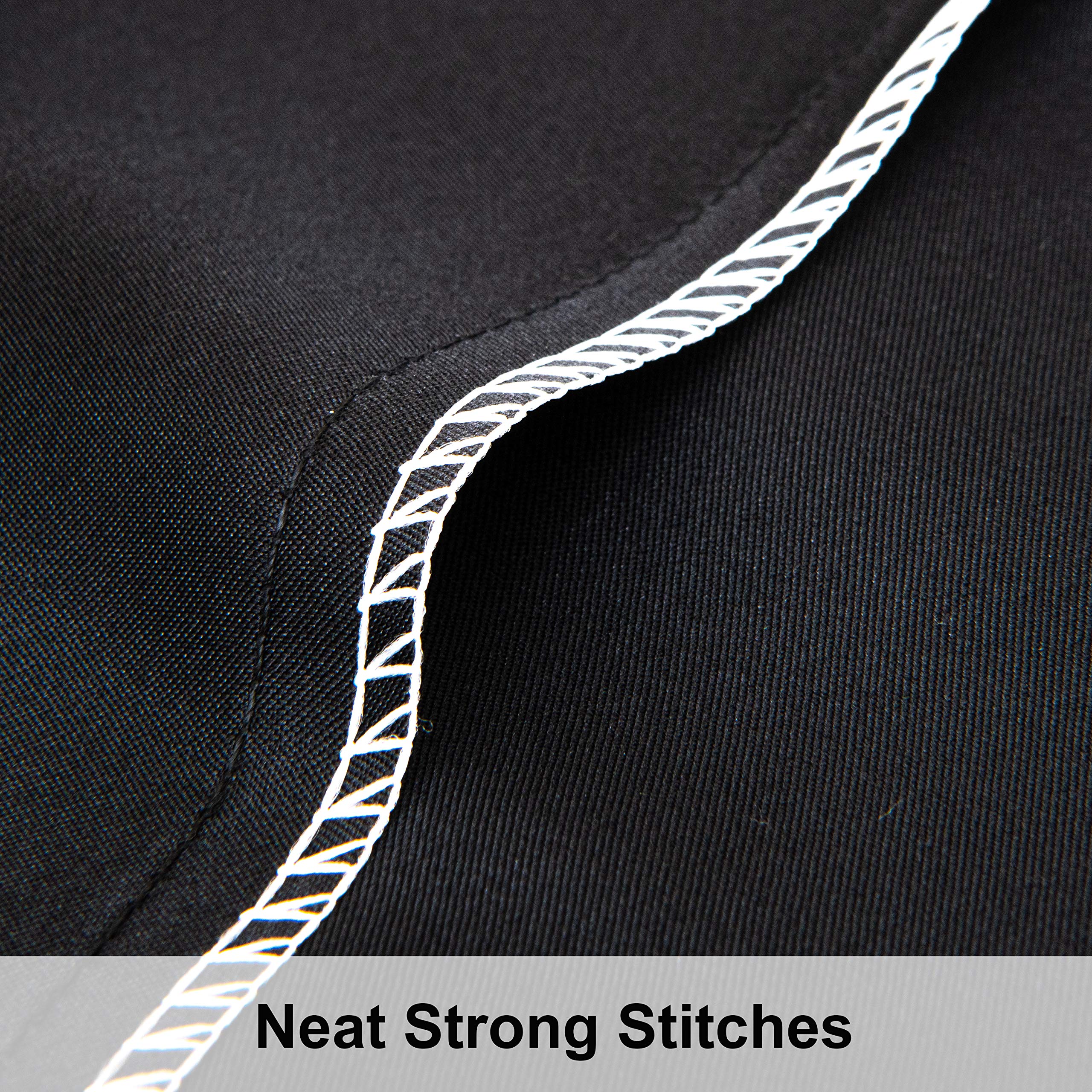 NTBAY 2 Pack Satin Standard Pillowcases for Hair and Skin, Luxurious and Silky Pillow Cases with Envelope Closure, 20x26 Inches, Black - Image 4