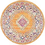 SAFAVIEH Madison Collection 5'1" Round Orange