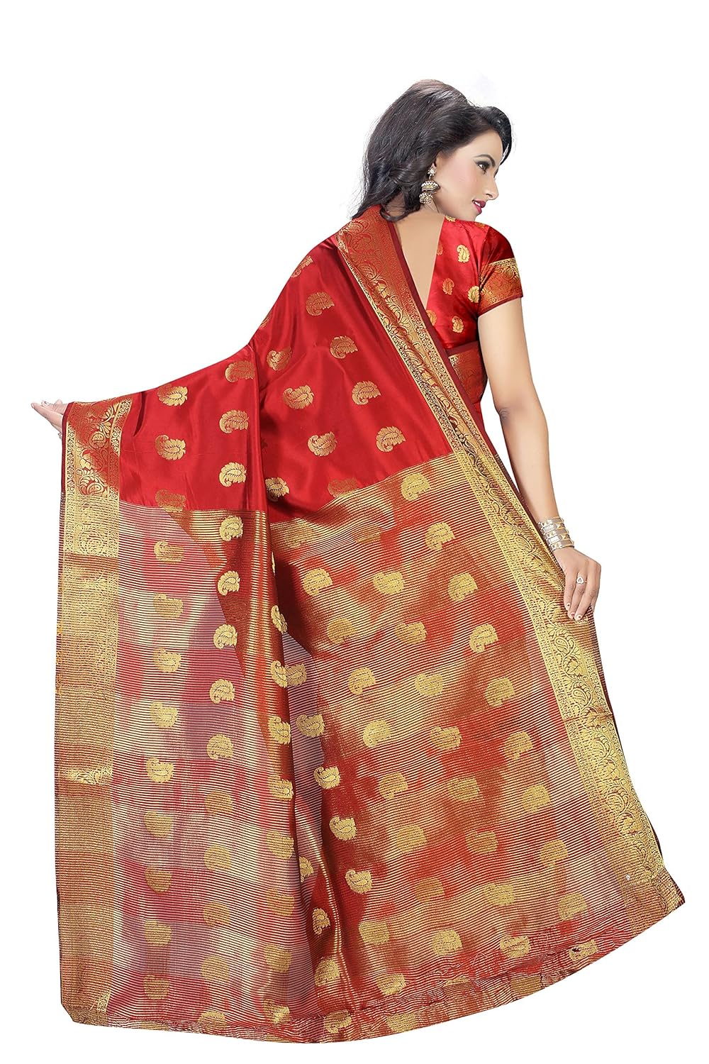 dealsure women's multicolor banarasi silk saree