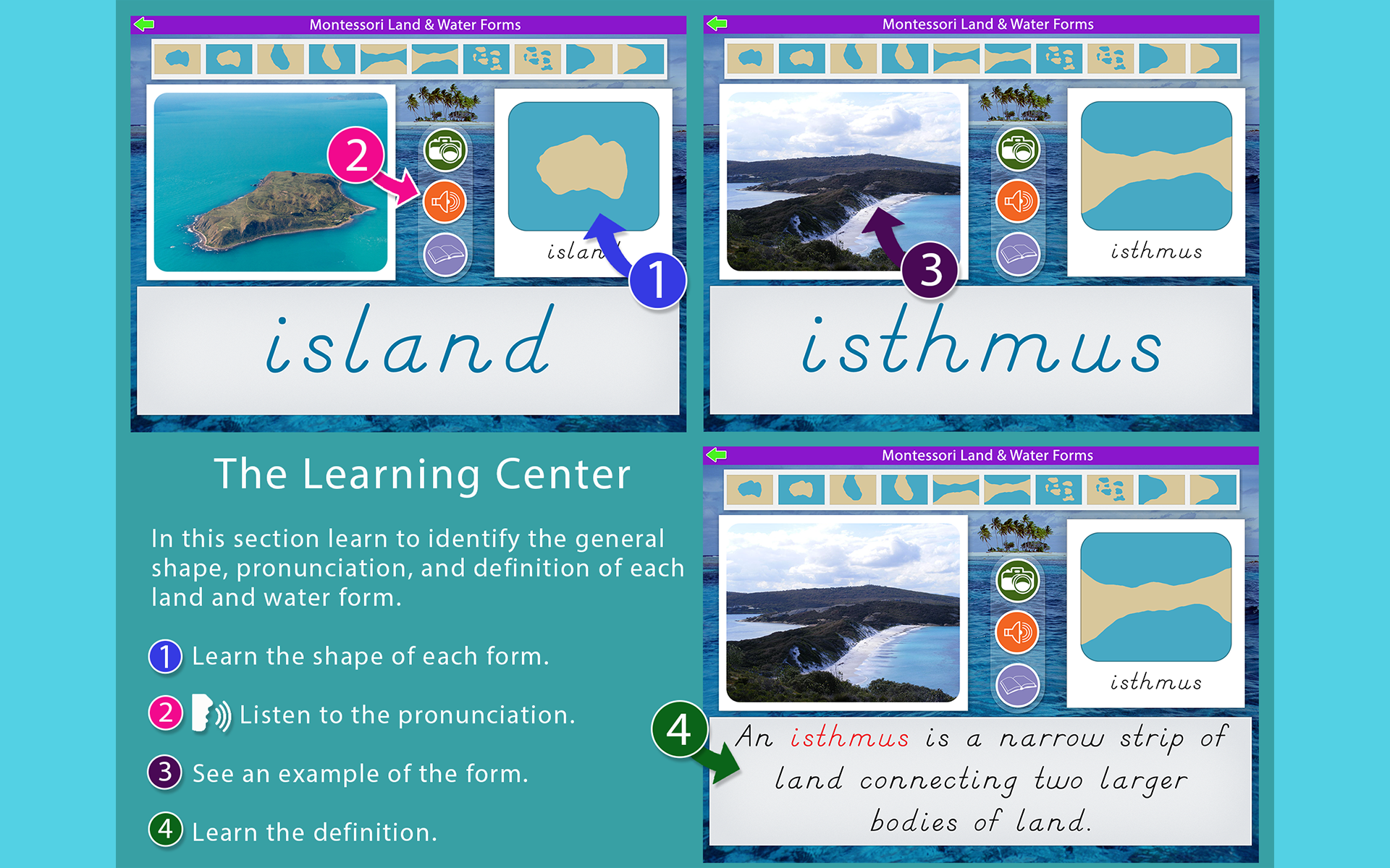 Land and Water Forms Montessori for Android